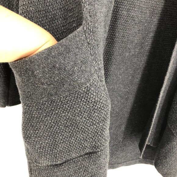 Aritzia Wilfred Grey Knit  Copernic Silk Cashmere Open Cardigan size XXS - Picture 9 of 16